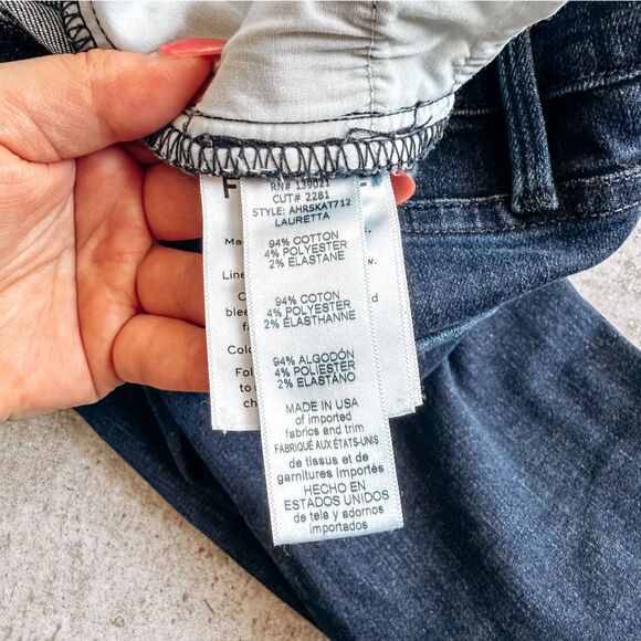 Frame Ali High Rise Skinny Split Ankle Dark Wash Jean Size 27 - Picture 8 of 9